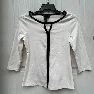 Jules & Leopold white and black top